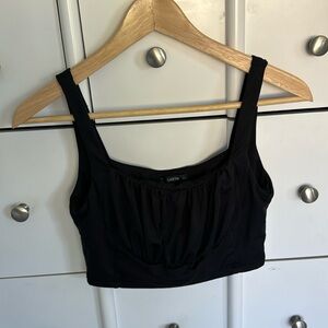 SHEIN Black Crop Top blouse bust  Sz S